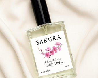 Japanese Cherry Blossom Perfume - Sakura  Flowers Fresh Fragrance Scent Parfum