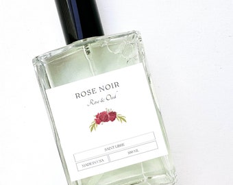 Rose Noir Oud Perfume Spray, Unisex Fragrance Gift for Women and Men Seductive Cologne