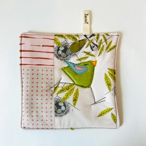 Agarradera de patchwork de algodón orgánico