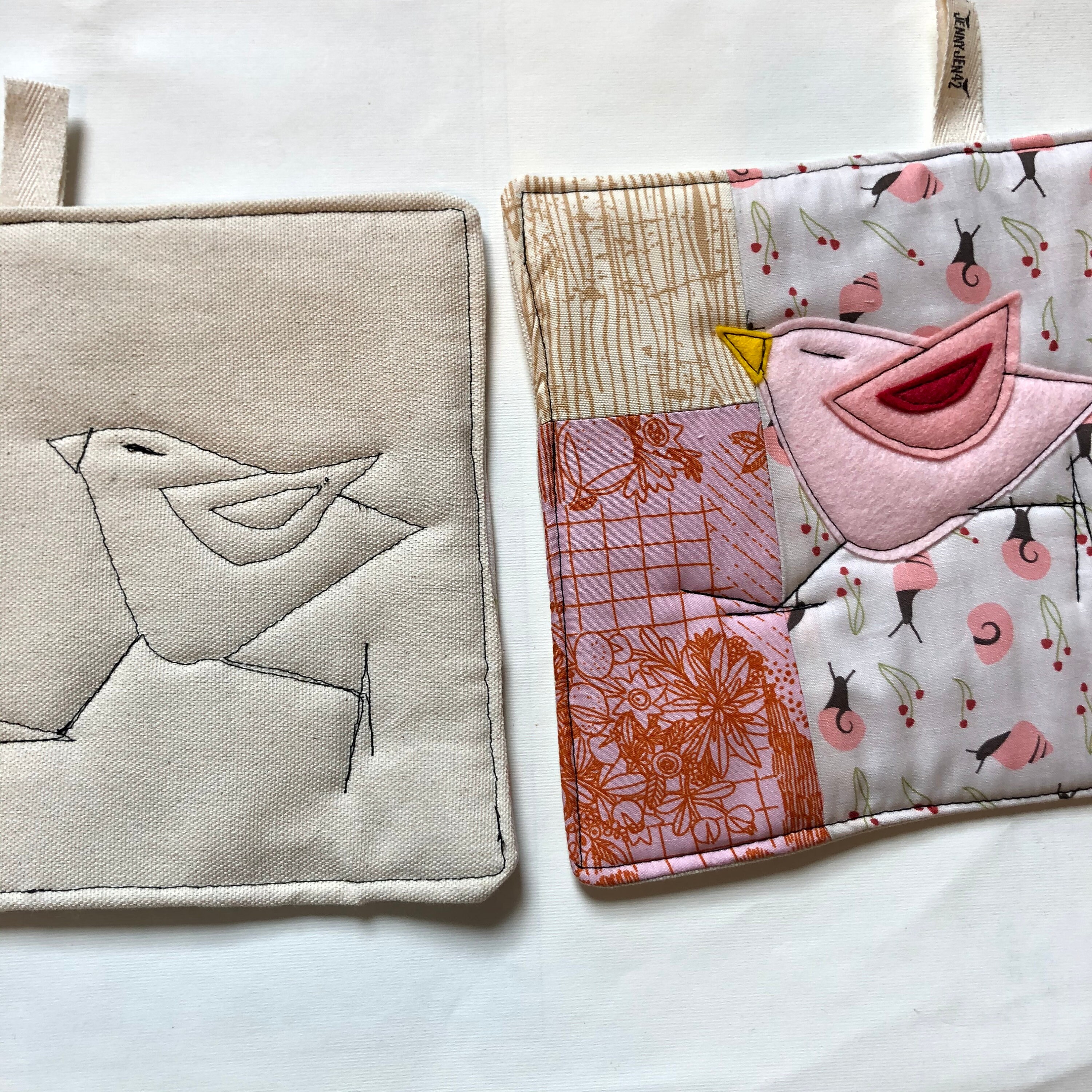 Download Patchwork Pot Holder , Organic Cotton , Cloud9 fabrics ...