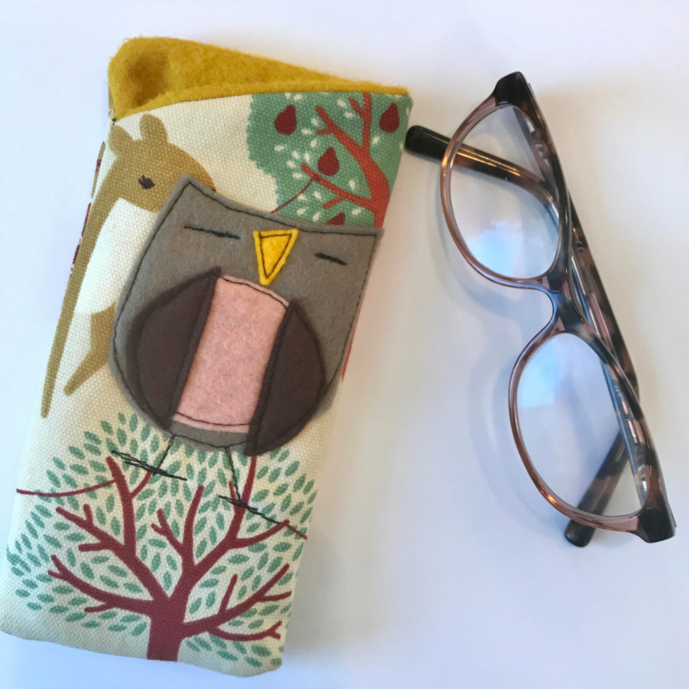 Fabric Eyeglass Case Pattern Glasses Case Quilted Designer Fabric