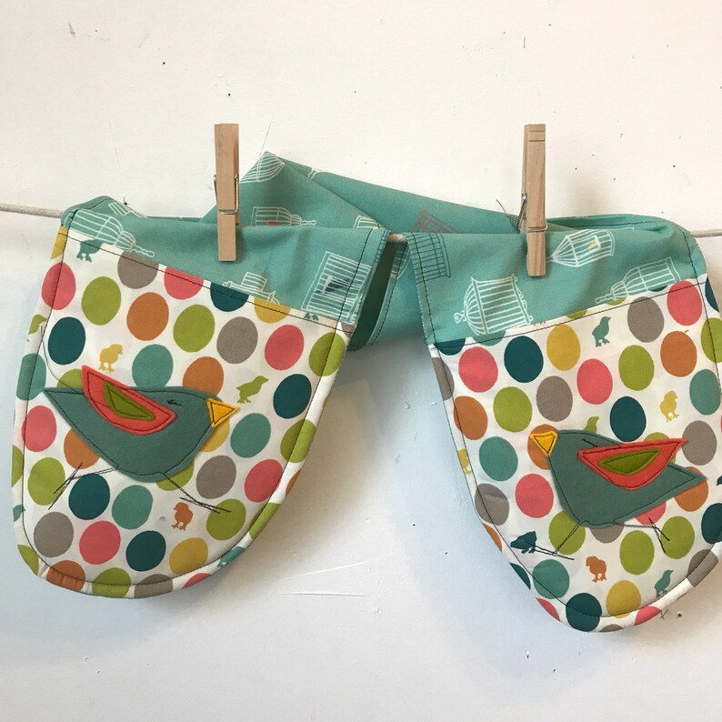 cooking gift bake gift gift for baker housewarming gift oven mitt oven glove for her,organic cotton Double Oven Mitts