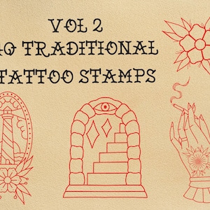 Vol. 2 traditionelle Tattoo Stempel