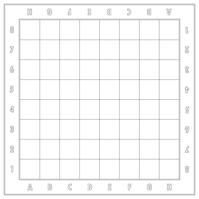 Chess Board Design Digital Set SVG & PNG Formats Instant Download ...