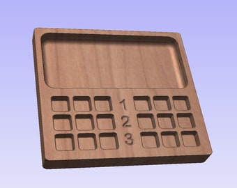 Knucklebones Dice Game Files DXF EPS CRV ai svg png Instant Download Rolling Tray Dice Holding Pockets Cult Of The Lamb Fun game 16mm