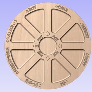 Rummoli Tripoley Rummy Board Plans Instant Download CNC Laser Template, Classic Rummy Game DIY CRV Files for Vectric V-Carve Build Plans