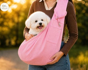 Draagtas honden- en kattendraagtas |   Handsfree schoudertas voor kleine huisdieren | Zachte reistas voor puppy's