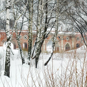 Tsaritsyno Bridge Photograph.  Moscow, Russia. 8x10 print