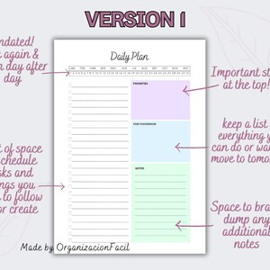Minimal Daily Planner & to Do List. Productivity Planner. Daily Task ...