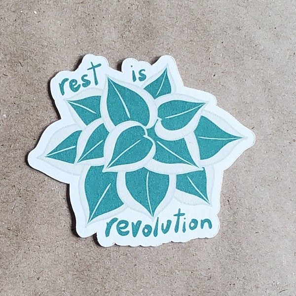 rest is revolution hosta sticker