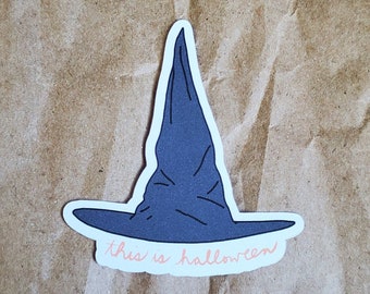 this is halloween witch hat sticker