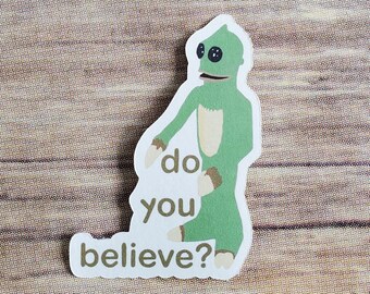 Sleestak Sticker: Land of the Lost Monster, Original Art (2 Inch)