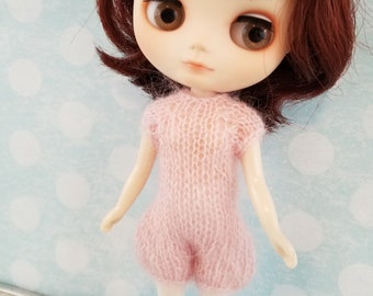 Middie Blythe doll Paloma Romper knitting PATTERN - mohair soft romantic one piece - instant download - permission to sell finished items