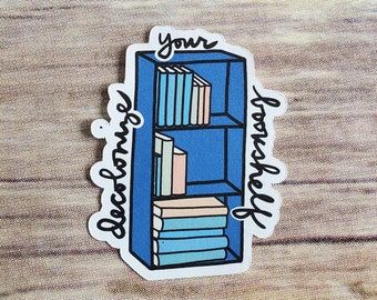 decolonize your bookshelf sticker