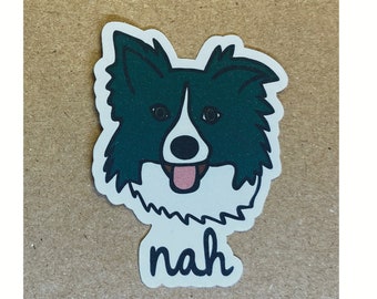 nah dog sticker