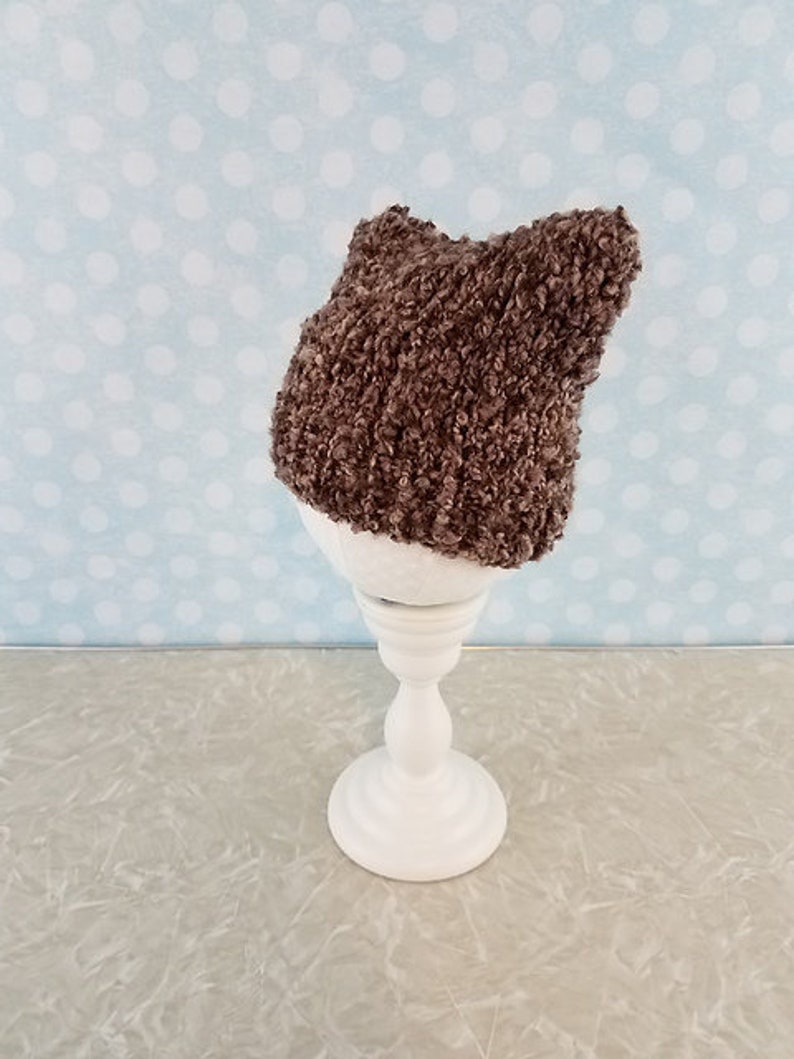 cute bulky knit stocking hat with ears multiple sizes baby to adult permission to sell finished items Easy Ears Hat knitting PATTERN