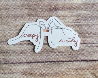creepy crawly harvestman daddy long legs sticker
