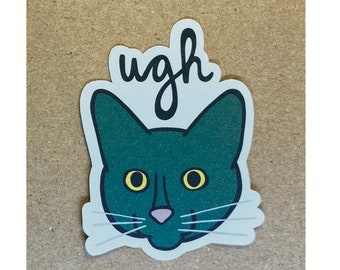 ugh cat sticker