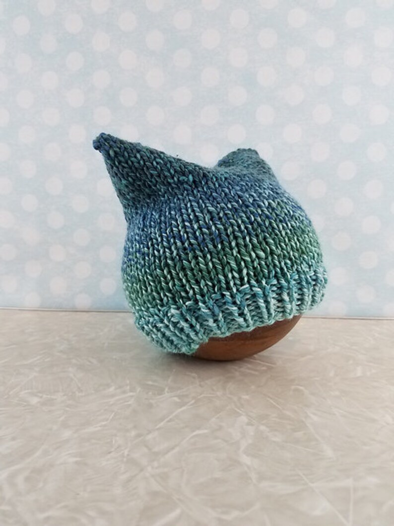 cute bulky knit stocking hat with ears multiple sizes baby to adult permission to sell finished items Easy Ears Hat knitting PATTERN
