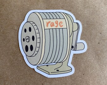 Rage Pencil Sharpener sticker