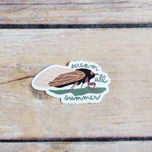 Cicada Scream All Summer Sticker - Etsy