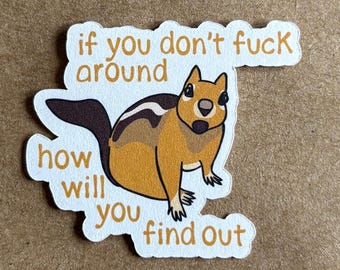 FAFO Chipmunk sticker