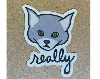 really cat sticker