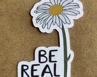 Be Real Daisy flower sticker