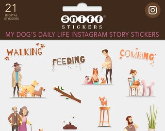 Bark Brigade Dog Instagram Story Stickers | Sniff Stickers | Social Media | Ready to Use | Dogs, Pets, Doggo, Instagram Dogs, Stickers, Pups