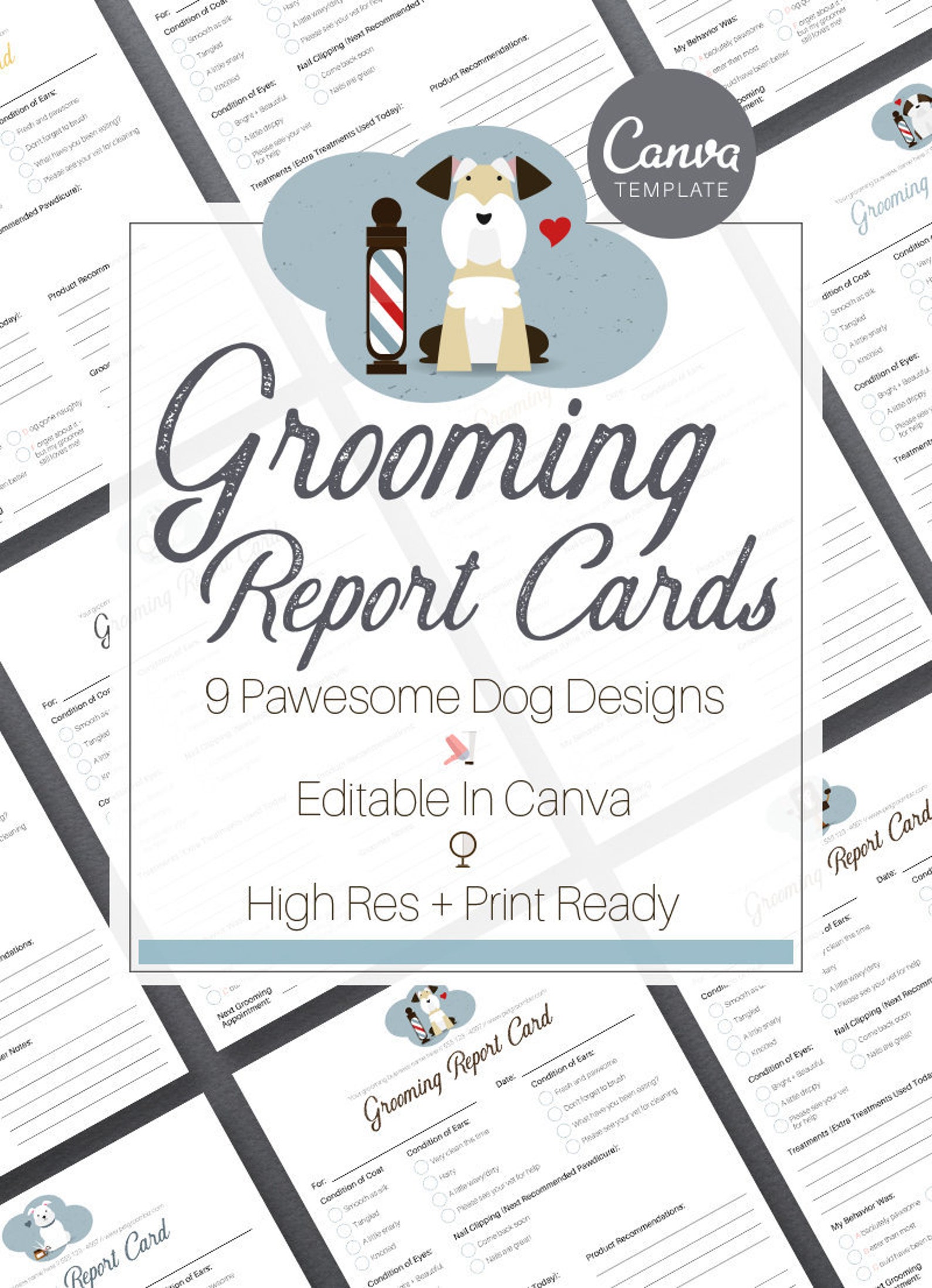 Ready To Edit Pet Grooming Report Card CANVA Template Pet Etsy ready-to-edit-pet-grooming-report-card-canva-template-pet-etsy