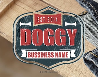 Premade Pet Business Logo Design |  Retro Logo | Dog Logo | Pet Services Logo | Vintage | Classic | Canine Logo | Premade Branding