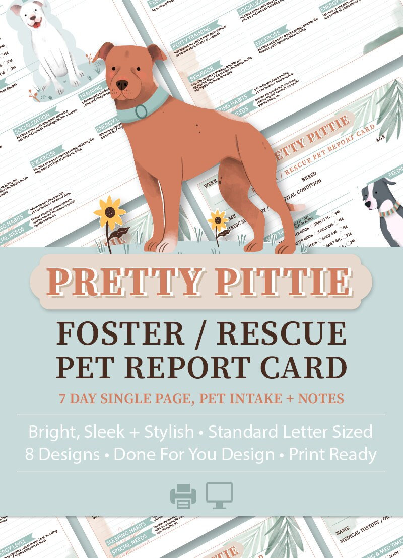 Pretty Pittie Foster / Rescue Pet Report Card Rescue Pet Foster Pets ...