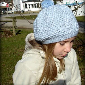 Rosamund 2 PDF Knitting Pattern Girl's Slouchy Hat / Beret Sizes Baby 6 12 Months, Children, Preteens image 3