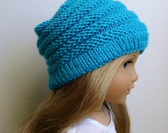 Sophie - modèle de tricot PDF pour poupée américaine de 18 po., bonnet ample - modèle de vêtements de poupée - téléchargement immédiat