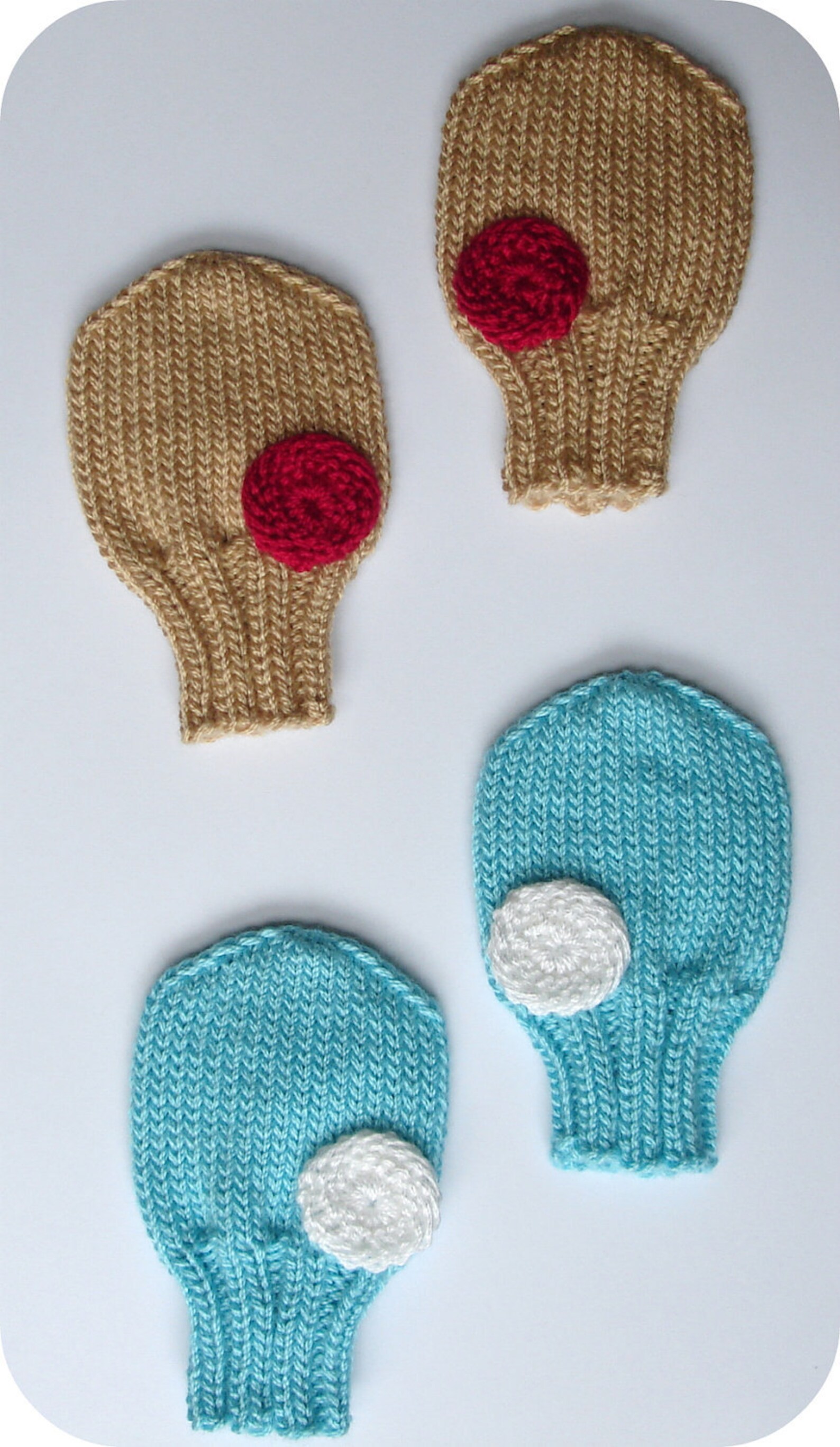 Knitting Pattern PDF - Pat-a-cake Baby Mittens in Sizes 0 - 3 Months, 3 ...