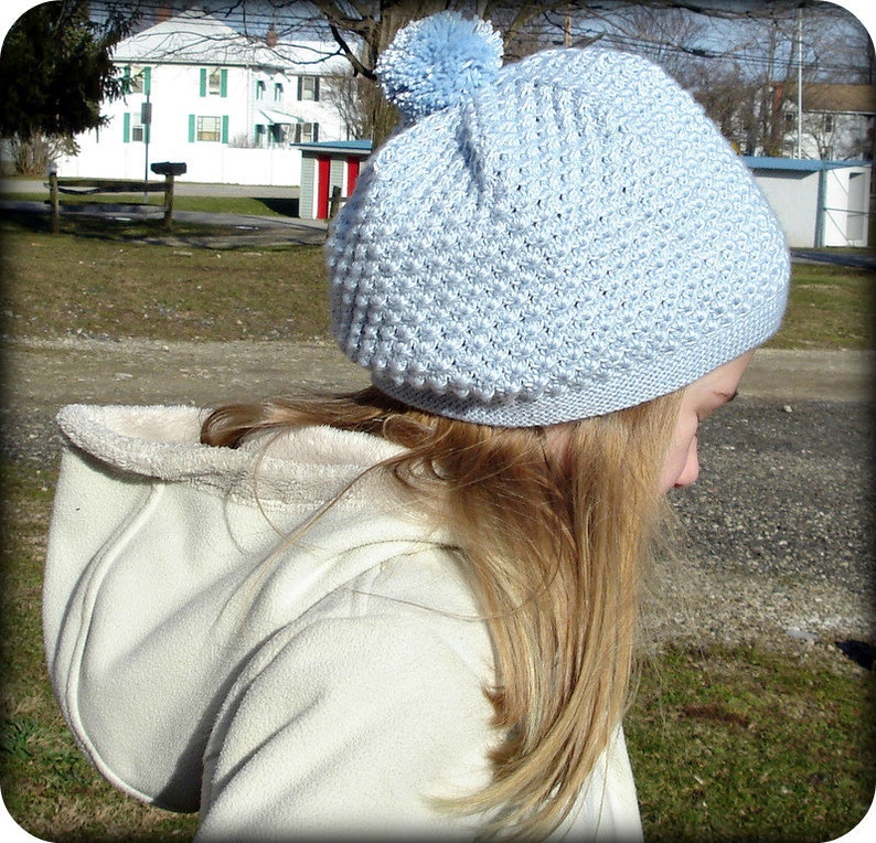 Rosamund 2 PDF Knitting Pattern Girl's Slouchy Hat / Beret Sizes Baby 6 12 Months, Children, Preteens image 4