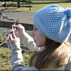 Rosamund 2 PDF Knitting Pattern Girl's Slouchy Hat / Beret Sizes Baby 6 12 Months, Children, Preteens image 5