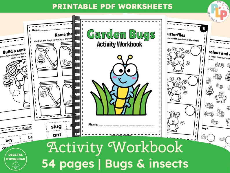 Bugs & Insects Preschool Worksheets: Maths and Phonics Activities ...