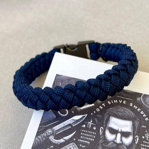 Navy blue bracelet Paracord bracelet Blue rope bracelet Blue bracelet Surfer bracelet homme Cord bracelet men Blue adjustable bracelet