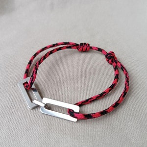 Red bracelet Red woven bracelet Red string bracelet Red rope bracelet Red bracelet Red string bracelet men Stylish bracelet with slip knot