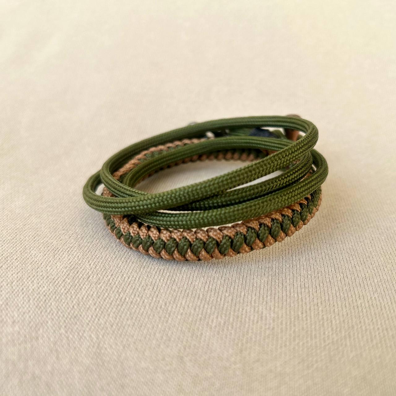 Bracelet paracorde bcb paracord vert armée - Nature et Découvertes