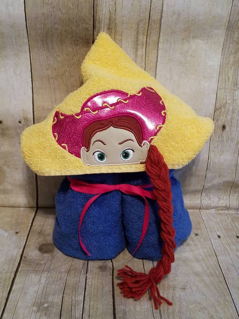 Cowgirl hooded bath/pool towel | Etsy