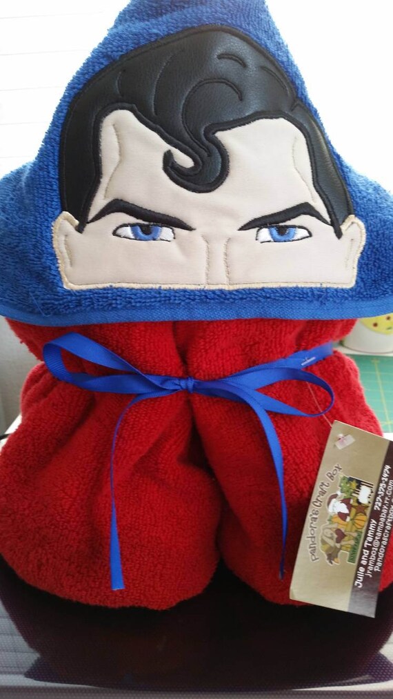 superman hooded towel
