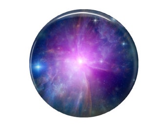 Nebula - Glass Image Cabochon - Choice of 12mm, 16mm, 20mm, 25mm and 30mm Round