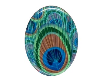 Peacock Eye Oval Cabochon - Choice of 2 Sizes