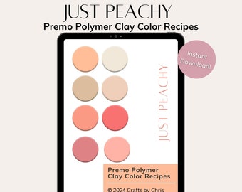 Just Peachy Color Palette - Premo Polymer Clay Color Recipes