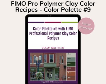 FIMO Professional Polymer Clay Color Recipes for Color Palette #9