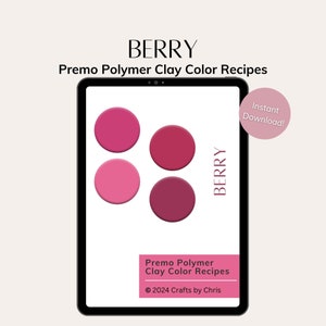 Berry Color Palette Premo Polymer Clay Color Recipes image 1