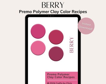 Berry Color Palette - Premo Polymer Clay Color Recipes