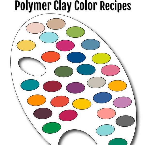 30 FIMO Professional Polymer Clay Color Recipes for Spring Summer 2017, polymer clay color recipes, polymer clay color mixing tutorial